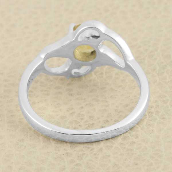 Citrine Ring 925 Sterling Silver Gemstone Ring