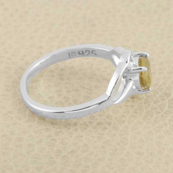Citrine Ring 925 Sterling Silver Gemstone Ring