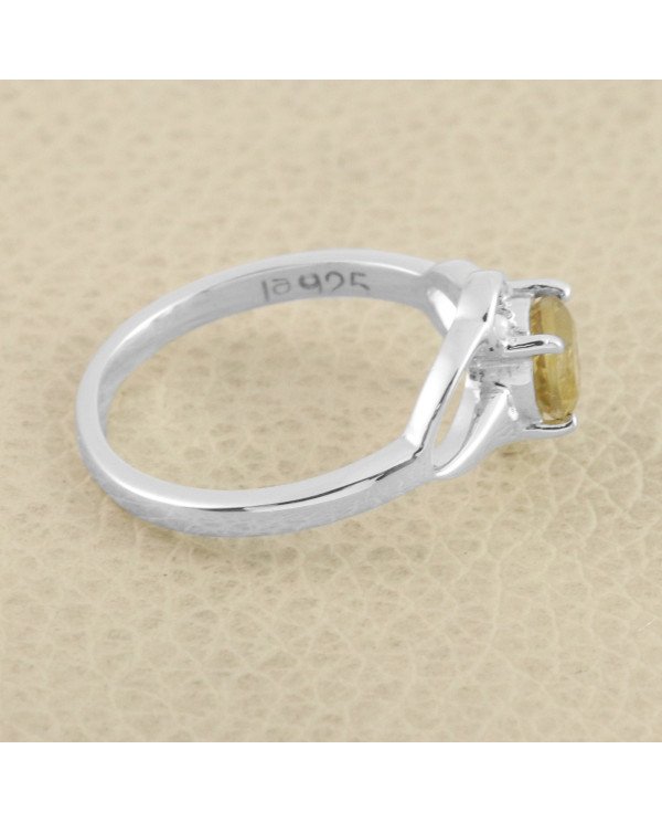 Citrine Ring 925 Sterling Silver Gemstone Ring