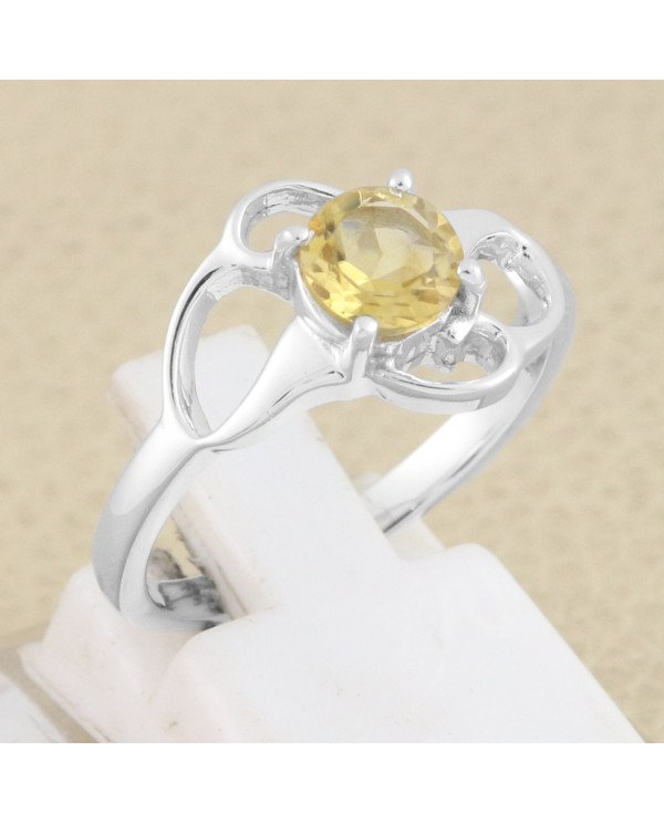 Citrine Ring 925 Sterling Silver Gemstone Ring