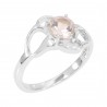Crystal Quartz Ring 925 Sterling Silver Gemstone Ring