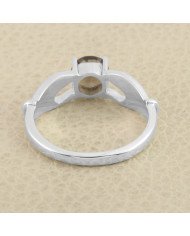 Smoky Quartz Ring 925 Sterling Silver Smoky Quartz Ring