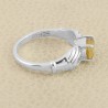 Sterling Silver Citrine Gemstone Handmade Ring