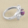 Purple Copper Turquoise Ring 925 Sterling Silver Gemstone Handcrafted Ring