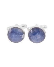 Kyanite Cuff links 925 Sterling Silver Cufflinks for Men