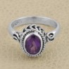 Amethyst Ring 925 Sterling Silver Ring Birthstone Ring