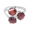 Garnet Ring 925 Sterling Silver Ring January Birthstone Ring