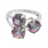 Mystic Topaz Ring 925 Sterling Silver Ring Mystic Quartz Ring