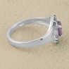 Amethyst and Blue Topaz Gemstone Silver Ring at wholesale Price