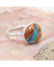 Turquoise Ring Solid 925 Sterling Silver Handmade Statement Ring For Her