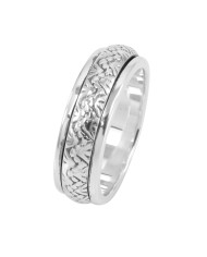 Thumb Rings 925 Sterling Silver Spinner Ring for Him and Her