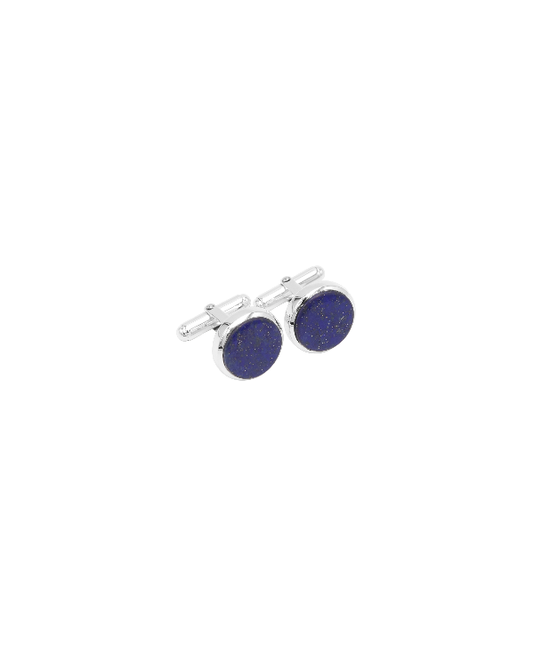 Lapis Lazuli Cufflinks 925 Sterling Silver Cufflinks for Men