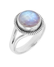 Moonstone 925 Sterling Silver June Birthstone Ring