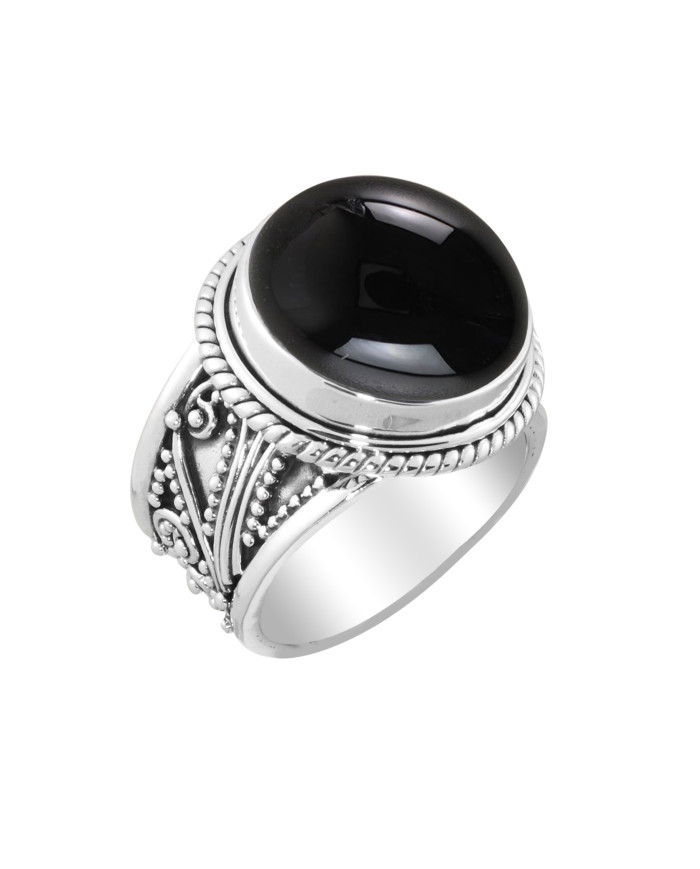 Black Onyx 925 Sterling Silver Handmade Ring