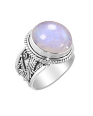 Moonstone 925 Sterling Silver June Birthstone Ring
