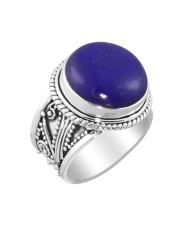 Lapis Lazuli 925 Sterling Silver Designer Ring