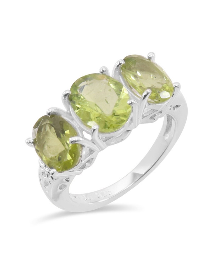 Peridot Gemstone 925 Sterling Silver Ring