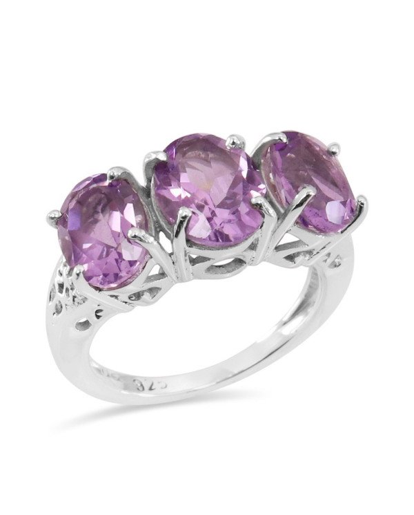 Amethyst 925 Sterling Silver Ring Handcrafted Ring