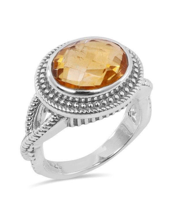 Citrine Gemstone 925 Sterling Silver Ring