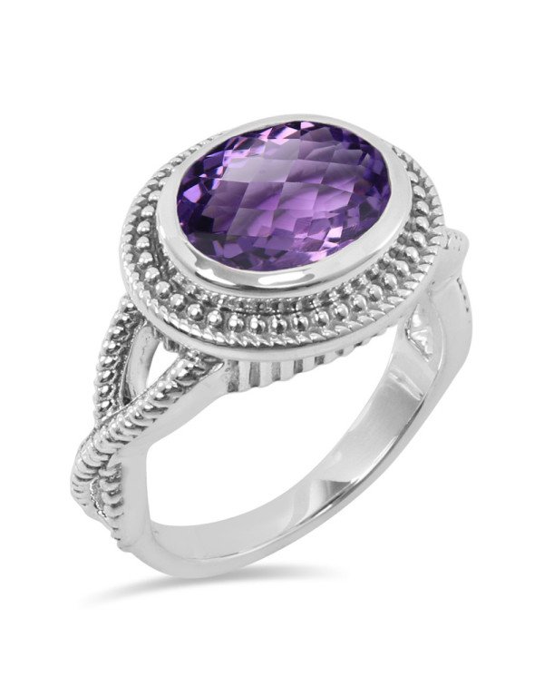Amethyst 925 Sterling Silver Ring