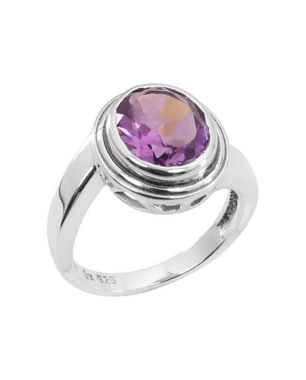Amethyst Gemstone 925 Sterling Silver Ring