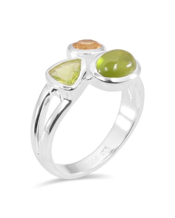 Idocrase Peridot Gemstone 925 Sterling Silver Ring