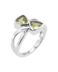 Peridot August Birthstone 925 Sterling Silver Ring