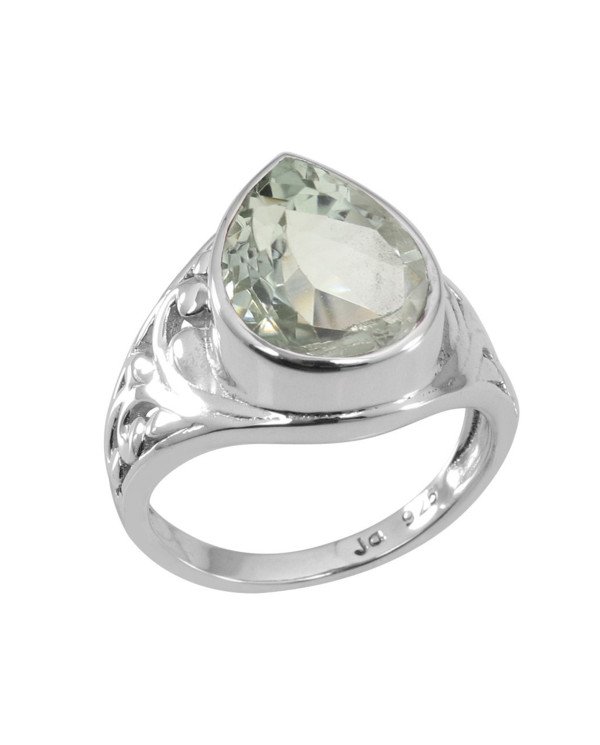 Green Amethyst 925 Sterling Silver Prasiolite Ring