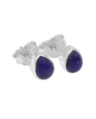 Lapis Lazuli Handmade 925 Sterling Silver Stud Earrings