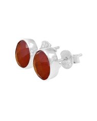 Red Onyx Studs 925 sterling Silver Studs Light Weight Studs