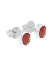 Red Onyx Studs 925 sterling Silver Studs Light Weight Studs