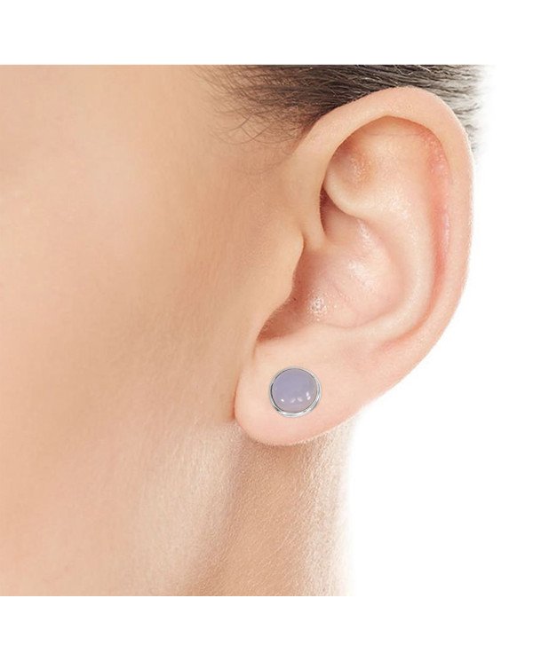 Blue Onyx Studs 925 sterling Silver Studs Light Weight Studs