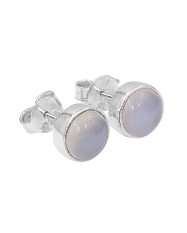 Blue Onyx Studs 925 sterling Silver Studs Light Weight Studs
