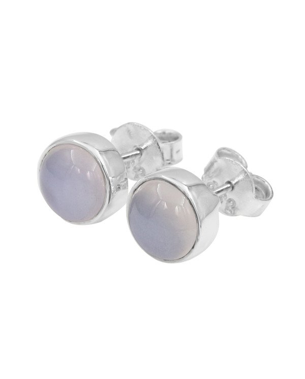 Blue Onyx Studs 925 sterling Silver Studs Light Weight Studs