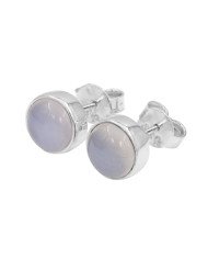 Blue Onyx Studs 925 sterling Silver Studs Light Weight Studs