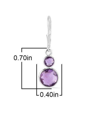 Amethyst Earring 925 Sterling Silver Earring Handmade Earring
