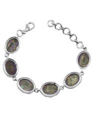 Purple Copper Turquoise Bracelet Handmade Bracelet 925 Sterling Silver Bracelet