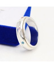 Sterling Silver Spinner Handmade Silver Meditation Anxiety Ring