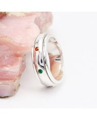 Sterling Silver Spinner Handmade Silver Meditation Anxiety Ring