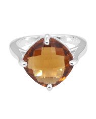 Beer Quartz Sterling Silver Ring for Him