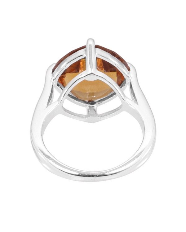 Beer Quartz Sterling Silver Ring for Him