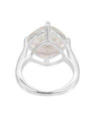 Sterling Silver Green Amethyst Ring for Him