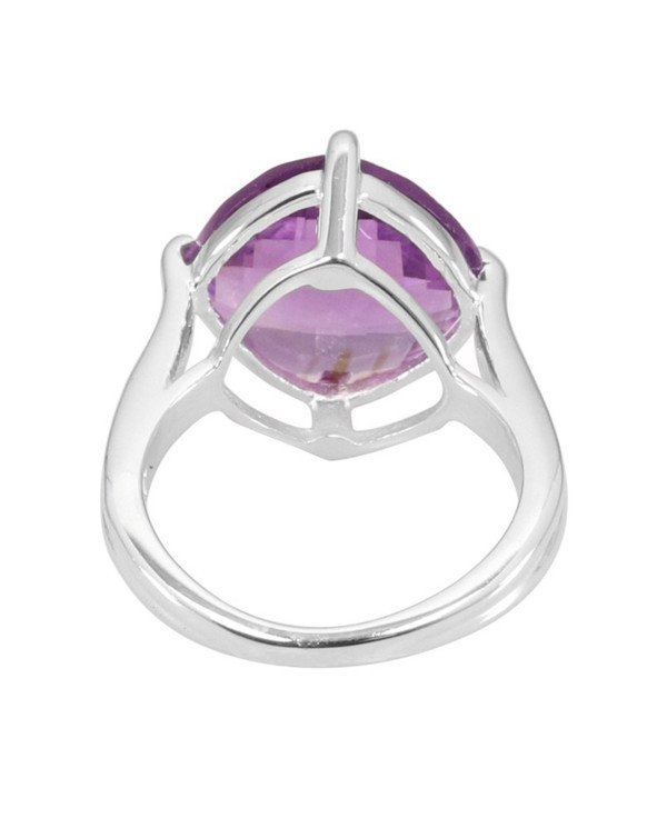 Sterling Silver Amethyst Gemstone Ring for Him