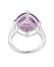 Sterling Silver Amethyst Gemstone Ring for Him