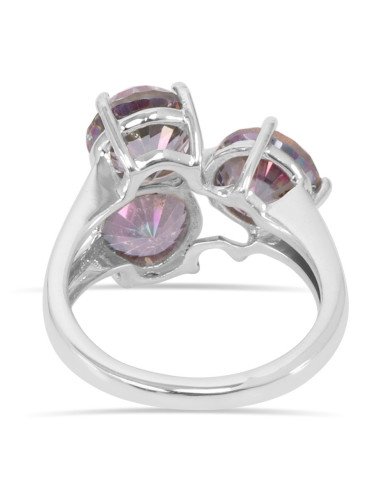 Engagement Ring Mystic Quartz Gemstone Ring 925 Sterling Silver Ring
