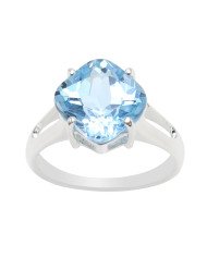 Sky Blue Topaz Sterling Silver Ring -jewelsartisan