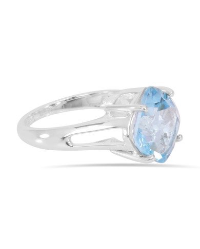 Sky Blue Topaz Sterling Silver Ring -jewelsartisan