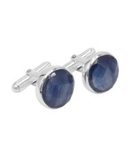 Kyanite Cuff links 925 Sterling Silver Kyanite Cuff links for Men