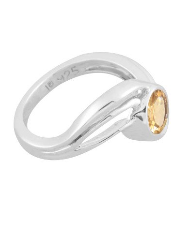 Citrine Ring 925 Sterling Silver Ring Citrine Gemstone Ring