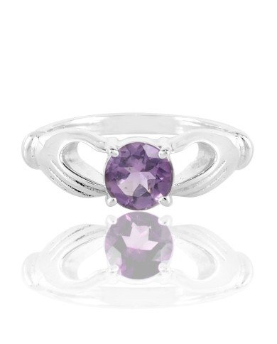 Sterling Silver Purple Amethyst Ring -jewelsartisan